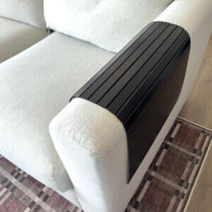 Ikea Rodeby Black Bamboo Sofa Armrest Tray Table